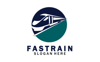 Train Logo Vector Illustration Design Fast Train Logo 35