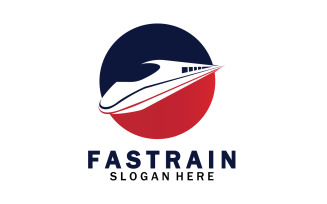 Train Logo Vector Illustration Design Fast Train Logo 36