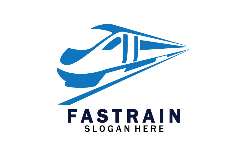 Train Logo Vector Illustration Design Fast Train Logo 3 Logo Template