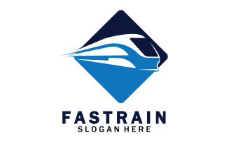 Train Logo Vector Illustration Design Fast Train Logo 43