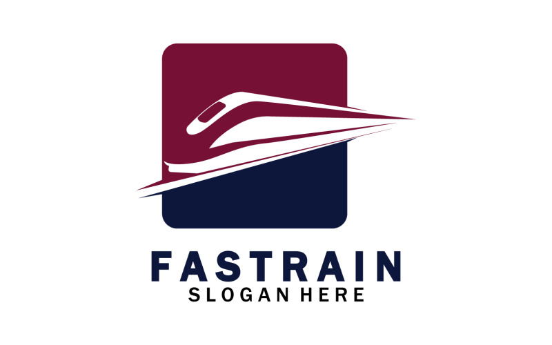 Train Logo Vector Illustration Design Fast Train Logo 54 Logo Template