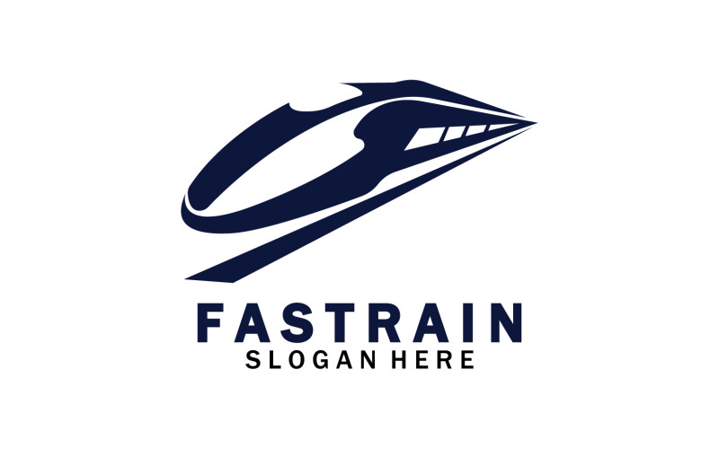 Train Logo Vector Illustration Design Fast Train Logo 5 Logo Template
