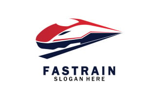Train Logo Vector Illustration Design Fast Train Logo 7