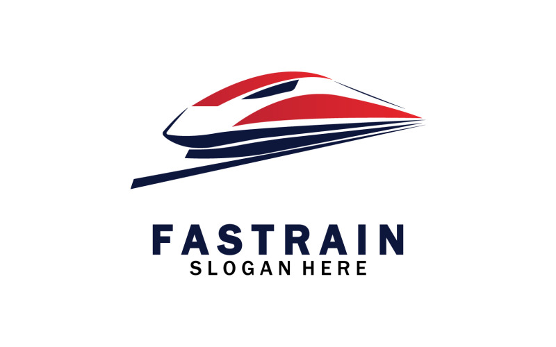 Train Logo Vector Illustration Design Fast Train Logo 8 Logo Template