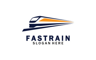 Train Logo Vector Illustration Design Fast Train Logo 9