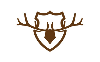 Creative Deer Shield Logo Design Symbol Vector Illustration 11