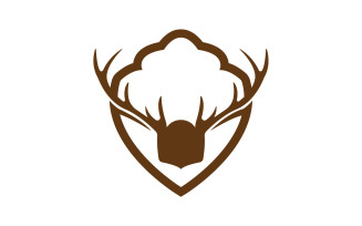 Creative Deer Shield Logo Design Symbol Vector Illustration 12