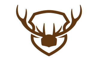 Creative Deer Shield Logo Design Symbol Vector Illustration 13
