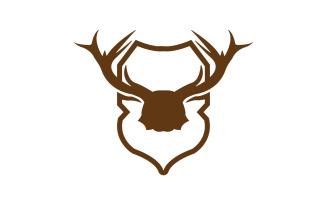 Creative Deer Shield Logo Design Symbol Vector Illustration 15