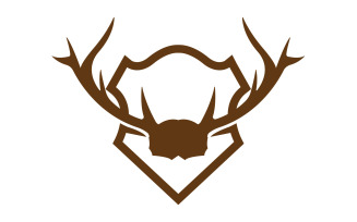 Creative Deer Shield Logo Design Symbol Vector Illustration 16