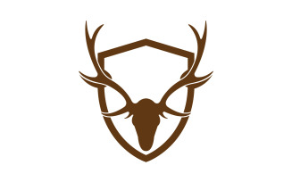 Creative Deer Shield Logo Design Symbol Vector Illustration 17
