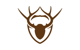 Creative Deer Shield Logo Design Symbol Vector Illustration 19