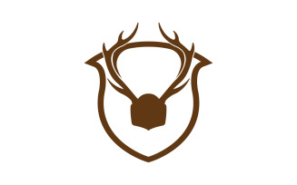 Creative Deer Shield Logo Design Symbol Vector Illustration 21