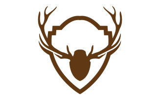 Creative Deer Shield Logo Design Symbol Vector Illustration 22