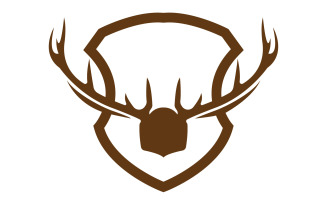 Creative Deer Shield Logo Design Symbol Vector Illustration 23