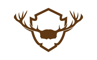 Creative Deer Shield Logo Design Symbol Vector Illustration 24