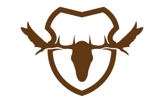 Creative Deer Shield Logo Design Symbol Vector Illustration 25