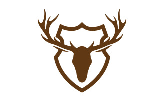 Creative Deer Shield Logo Design Symbol Vector Illustration 27