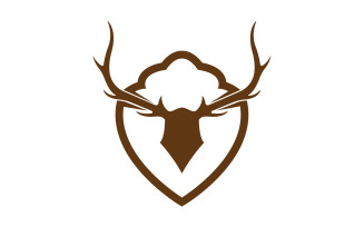 Creative Deer Shield Logo Design Symbol Vector Illustration 28