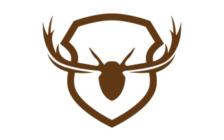 Creative Deer Shield Logo Design Symbol Vector Illustration 30