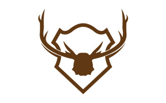 Creative Deer Shield Logo Design Symbol Vector Illustration 31