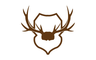 Creative Deer Shield Logo Design Symbol Vector Illustration 32