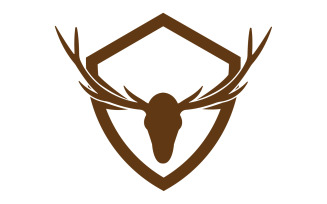 Creative Deer Shield Logo Design Symbol Vector Illustration 4