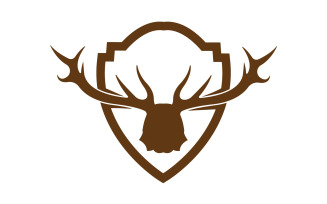 Creative Deer Shield Logo Design Symbol Vector Illustration 7