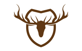 Creative Deer Shield Logo Design Symbol Vector Illustration 9