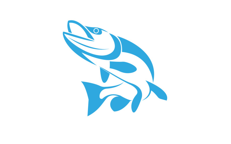Fish Abstract Icon Design Logo V15 Logo Template