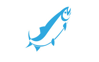 Fish Abstract Icon Design Logo V18