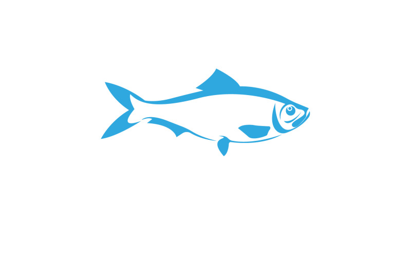 Fish Abstract Icon Design Logo V20 Logo Template