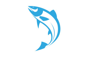 Fish Abstract Icon Design Logo V22