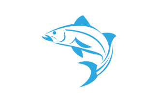 Fish Abstract Icon Design Logo V3