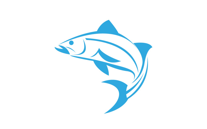 Fish Abstract Icon Design Logo V3 Logo Template