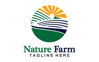 Nature Farm And Farming Vector Logo Illustration Design V11
