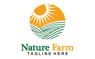 Nature Farm And Farming Vector Logo Illustration Design V18