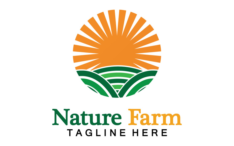 Nature Farm And Farming Vector Logo Illustration Design V22 Logo Template