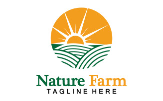 Nature Farm And Farming Vector Logo Illustration Design V25