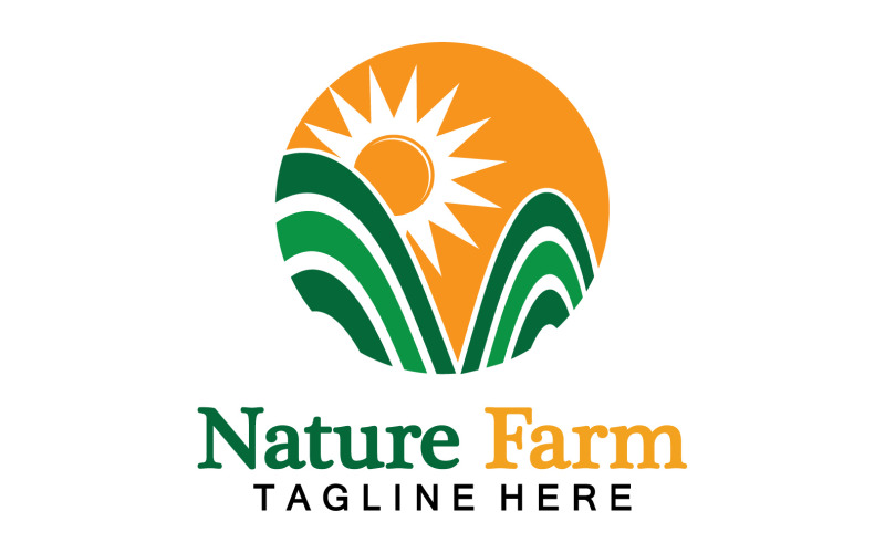 Nature Farm And Farming Vector Logo Illustration Design V28 Logo Template
