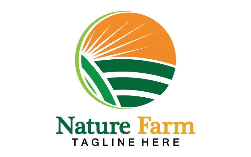 Nature Farm And Farming Vector Logo Illustration Design V29 Logo Template
