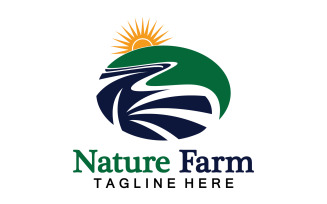 Nature Farm And Farming Vector Logo Illustration Design V33