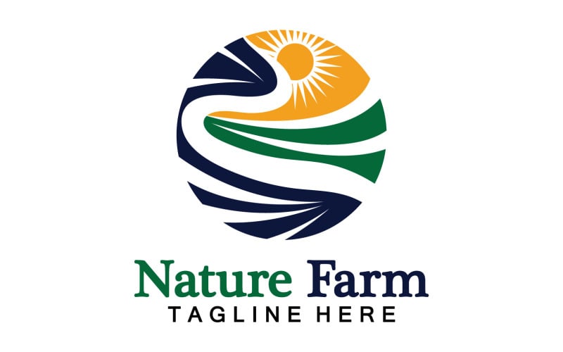 Nature Farm And Farming Vector Logo Illustration Design V9 Logo Template