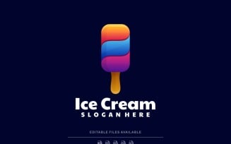 Ice Cream Gradient Colorful Logo 2