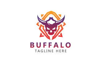 Red Horn Logo And Horn and Buffalo Logo Template