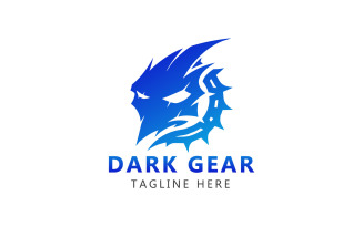Dark Gear Logo And Skull Gear Logo Template