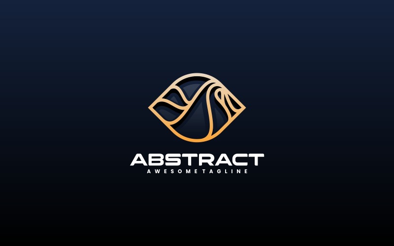 Abstract Line Art Gradient Logo 1 Logo Template