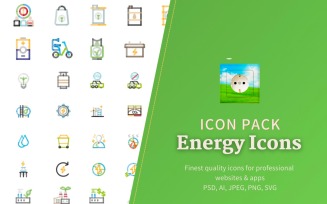 Big Energy Icon Set - 176 Energy Icons
