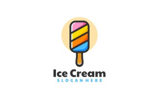 Ice Cream Simple Logo Template