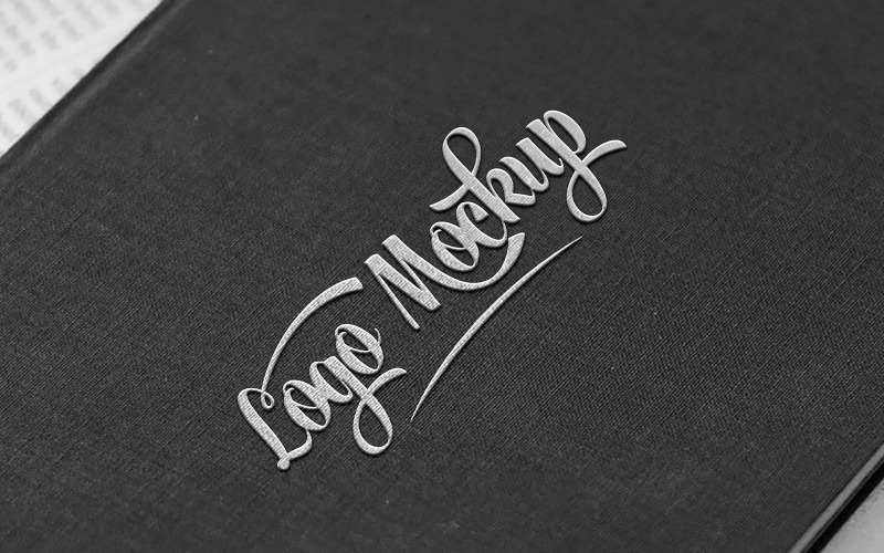 Luxury Book Cover Logo Mockup Product Mockup